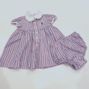 Ralph Lauren Pinstripe Dress + Bloomers